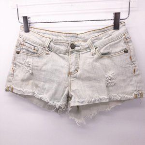 Chiqle Light Wash Destroyed Jean Shorts XS Cut-Offs Girls Women's Short‎